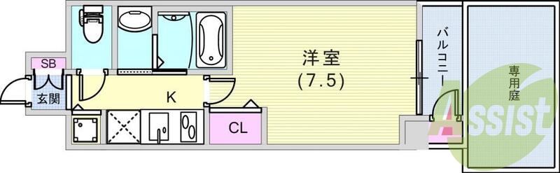 6階の間取り図