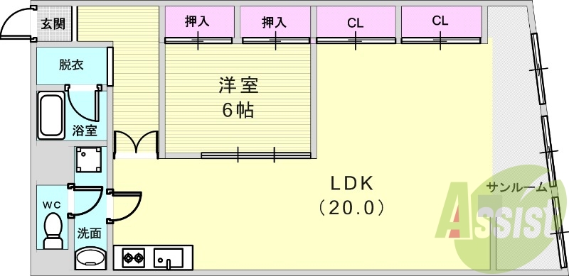 広々としたリビングです