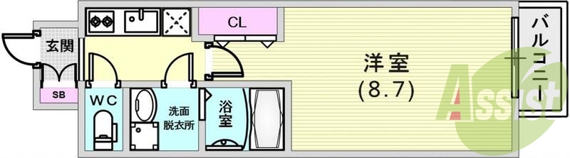 設備が充実している間取りですね。