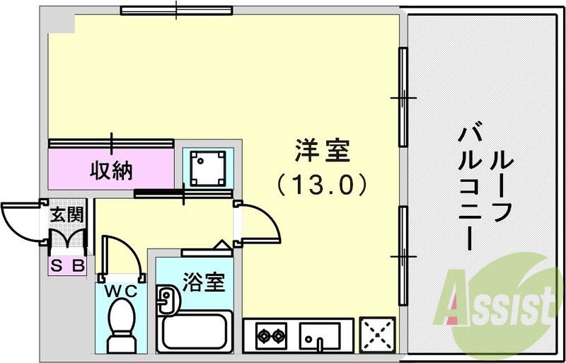 ルーフバルコニーのお部屋です！