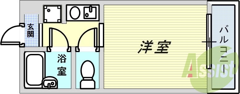 洋室もゆったりです