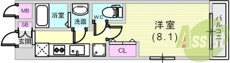 11階の間取り図
