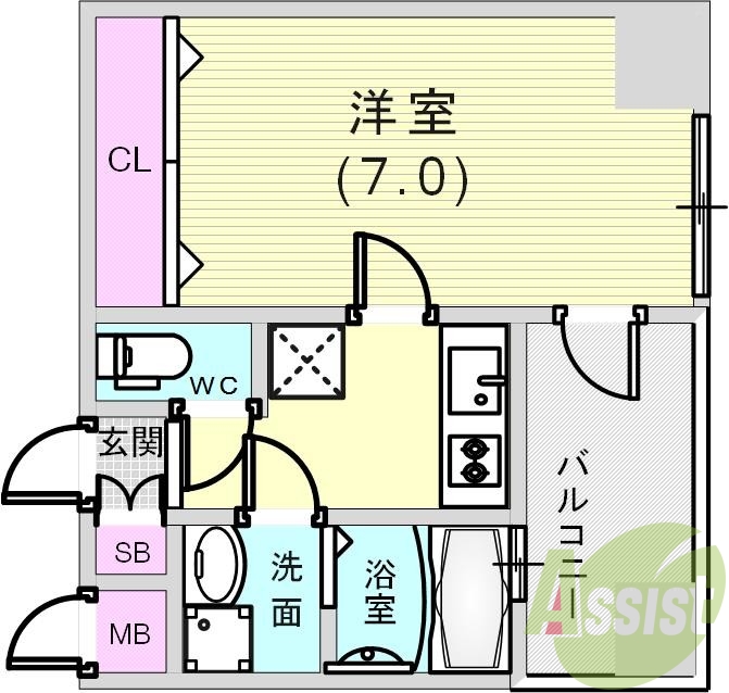 10階の間取り図