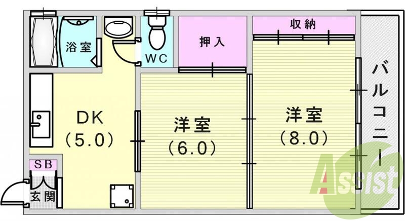 オール洋室室内ピッカピカ浴槽もゆったりです