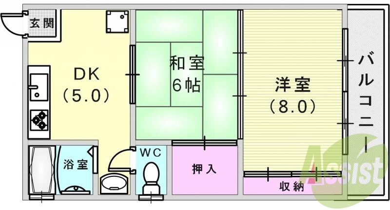 ゆったりとした間取りです