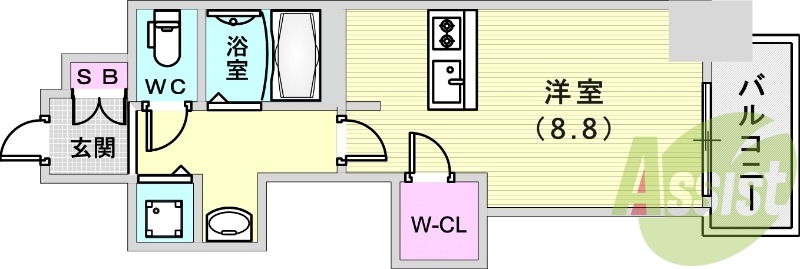 3点セパレートで少し広めの間取です！