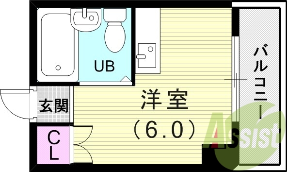 2階の間取り図