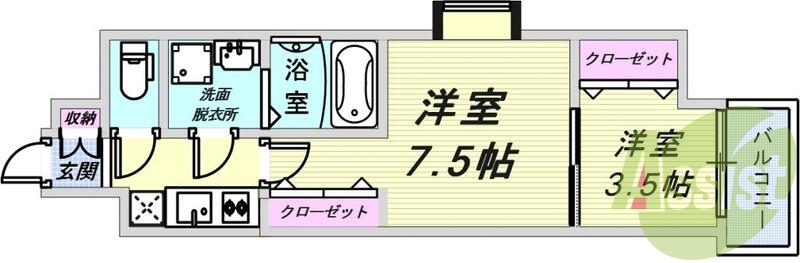 使いやすい間取りですね。