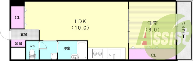 1LDK（38.45平米）システムキッチン・TVモニターホン