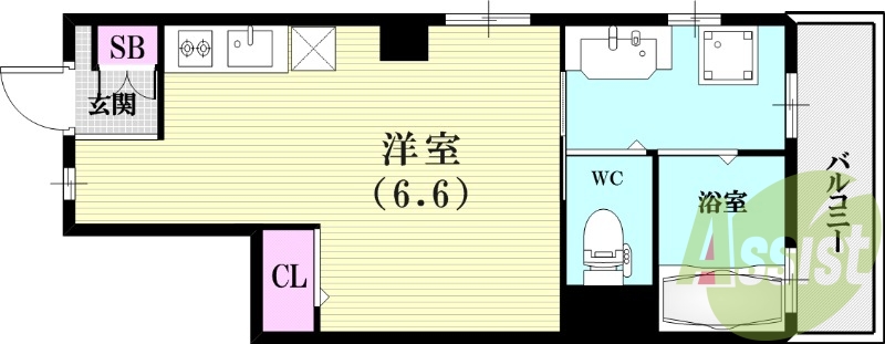 1階の間取り図