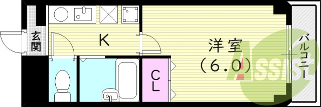 2階の間取り図