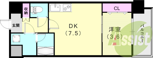 3階の間取り図