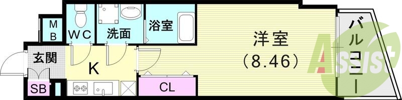 4階の間取り図
