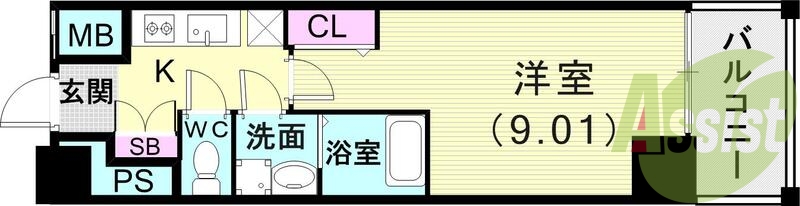 7階の間取り図