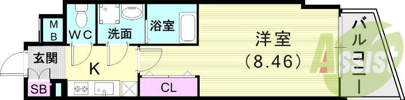 7階の間取り図