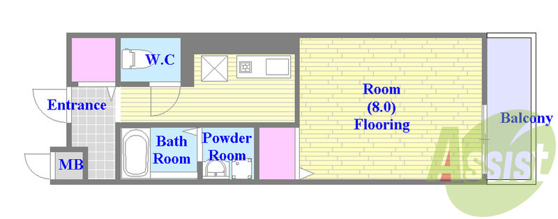 ゆったりくつろげる単身さん向けの間取り