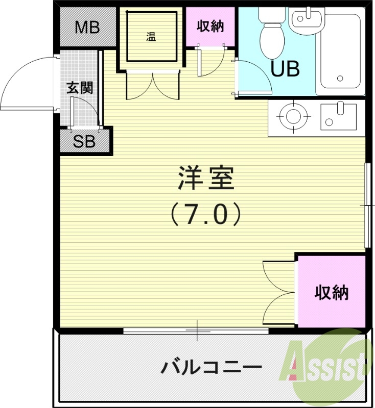 2階の間取り図