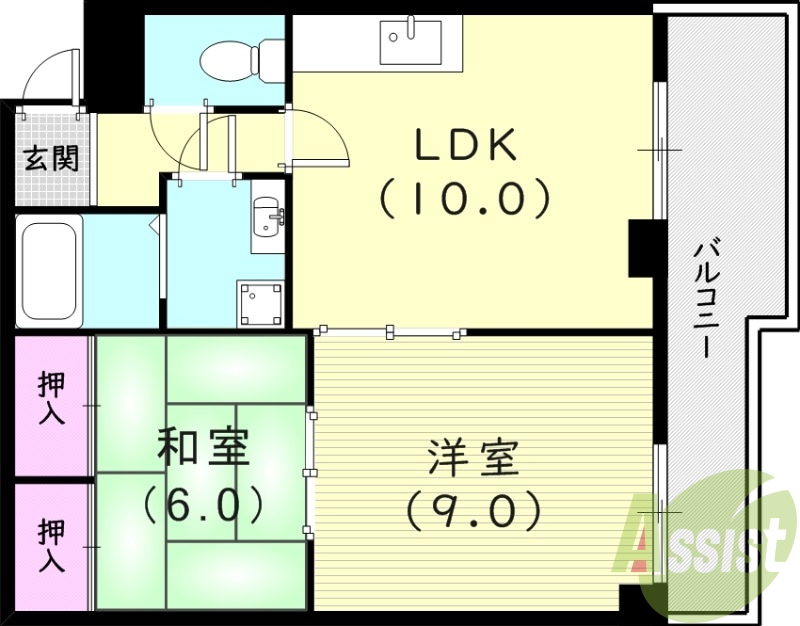 2階の間取り図