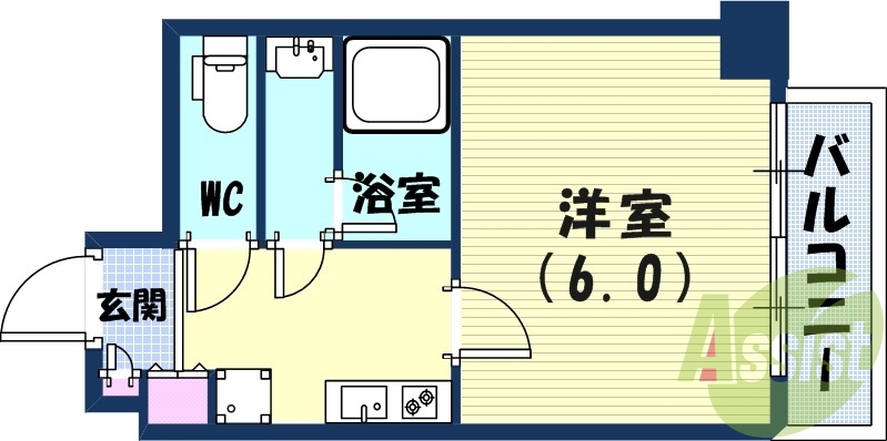 8階の間取り図