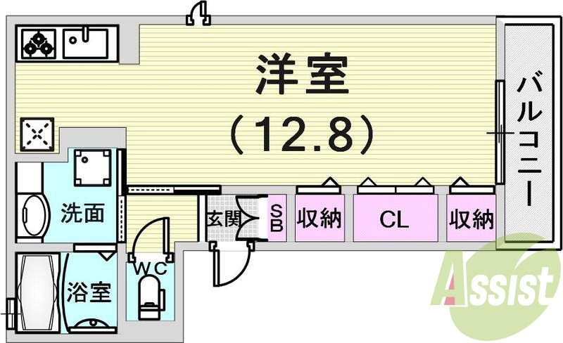 広々としたお部屋です。