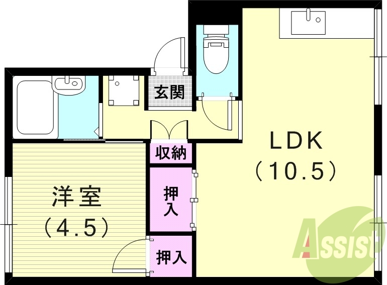 2階の間取り図