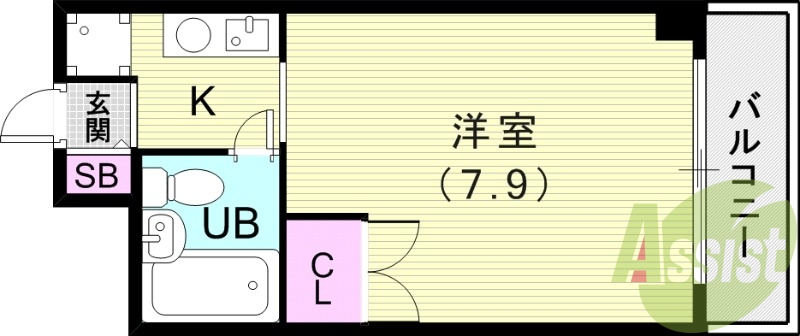4階の間取り図