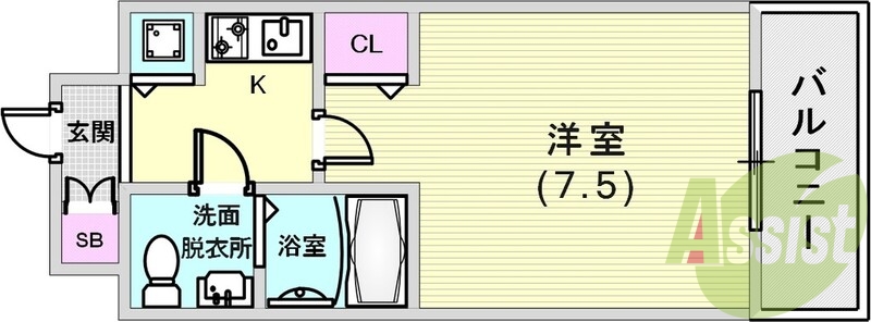 3階の間取り図