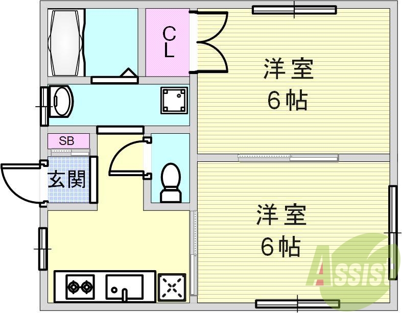 1階の間取り図