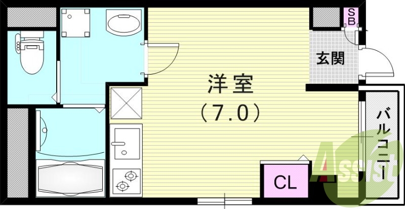 4階の間取り図