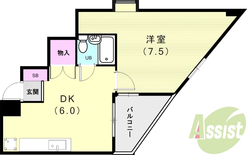 8階の間取り図