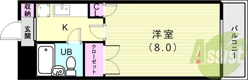 4階の間取り図