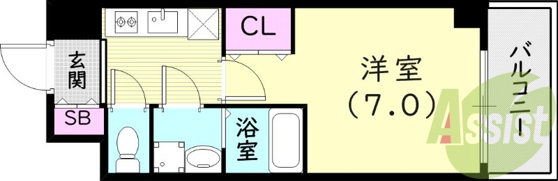 4階の間取り図