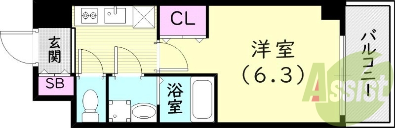 8階の間取り図
