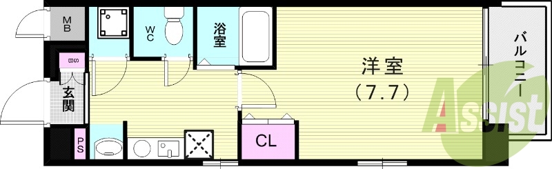 2階の間取り図