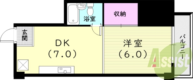 4階の間取り図