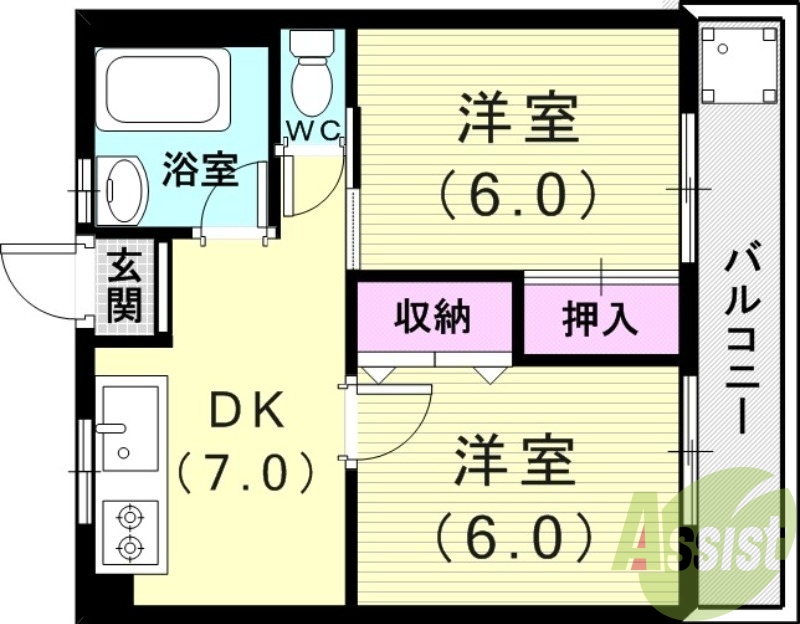 3階の間取り図