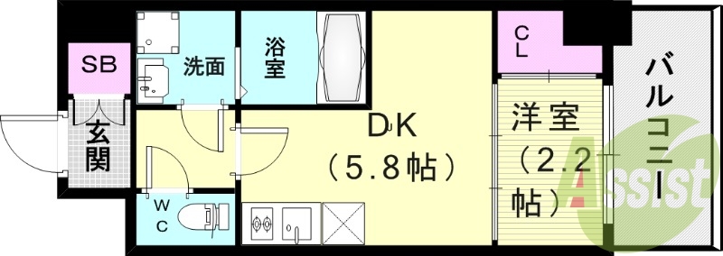9階の間取り図