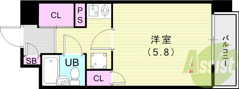 4階の間取り図