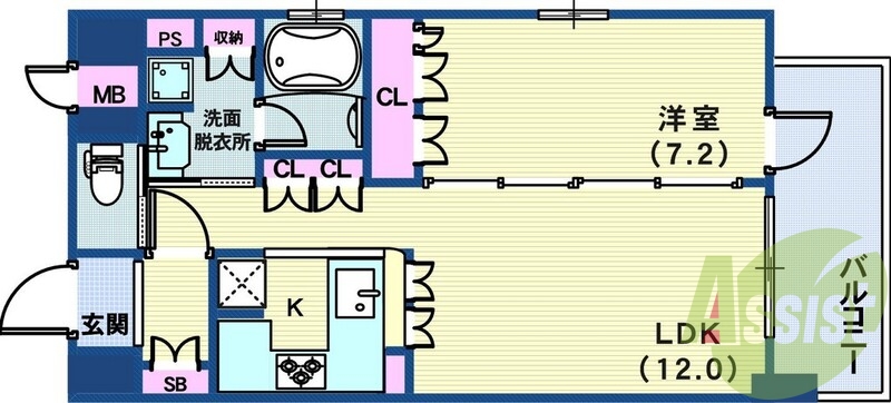 2階の間取り図