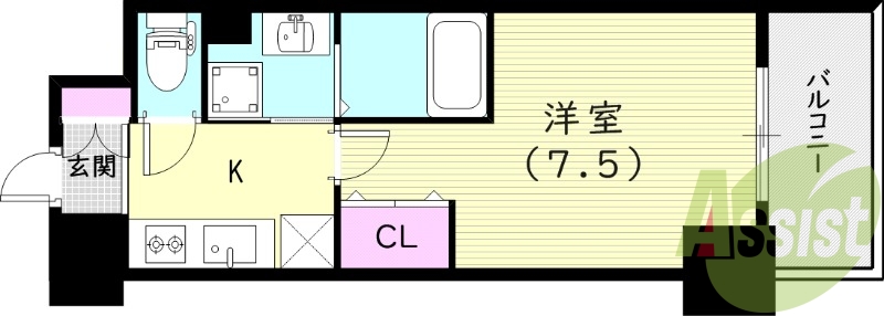4階の間取り図