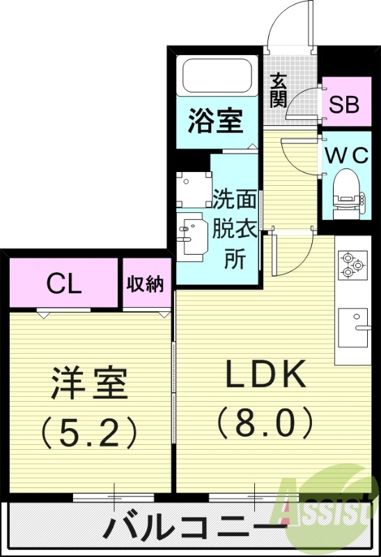 3階の間取り図