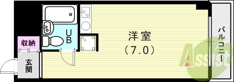 2階の間取り図