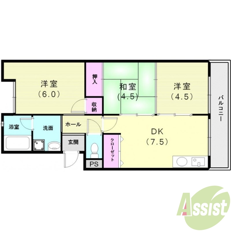 3階の間取り図