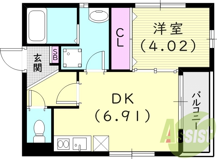 2階の間取り図