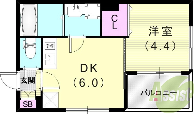 1階の間取り図