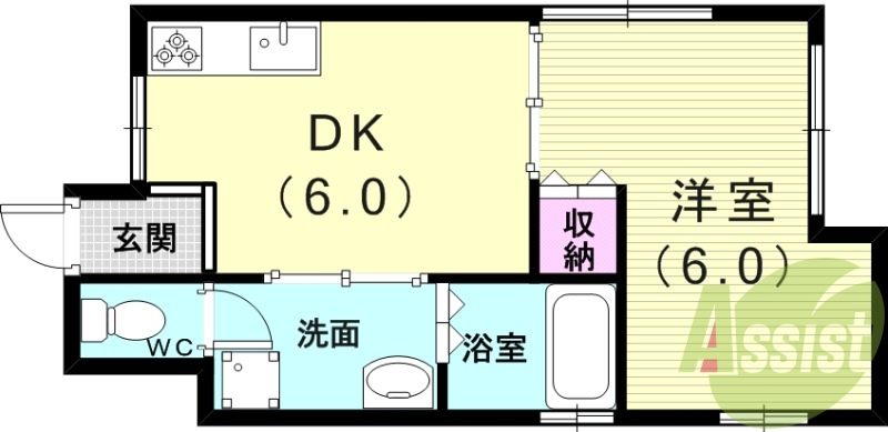 -階の間取り図