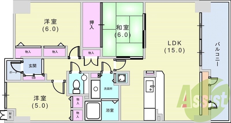 カウンターは奥様に大人気