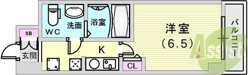 使いやすい1Ｋのお部屋です。