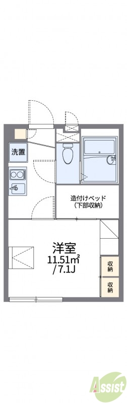 代表的な間取のため実際の間取とは異なる場合があります