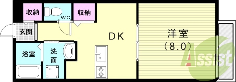 1階の間取り図